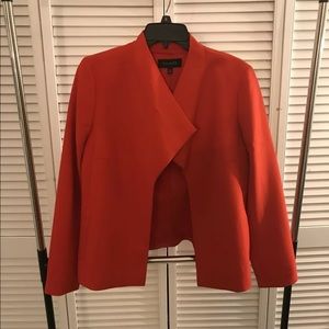 Talbots Boss Lady Red Suit Blazer Size 8